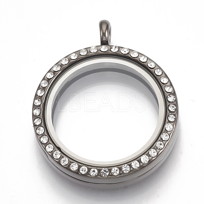 Alloy Magnetic Locket Pendants PALLOY-T052-23-1