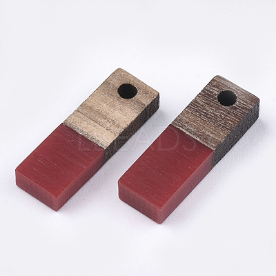 Resin & Walnut Wood Pendants RESI-S358-19I-1