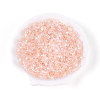 Transparent Spray Painted Glass Beads EGLA-N018-4mm-08-1