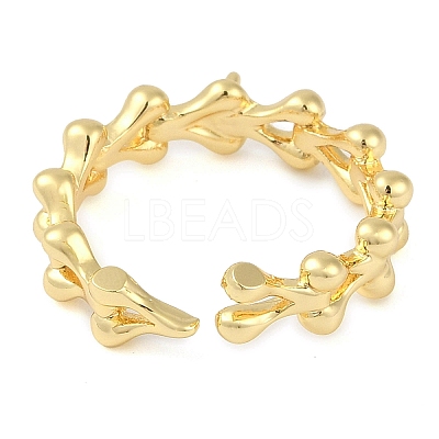 Brass Cuff Finger Ring Settings KK-L219-15B-G-1