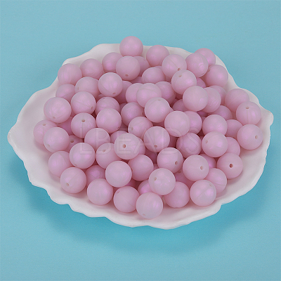 Round Silicone Focal Beads SI-JX0046A-120-1