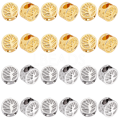 40Pcs 2 Colors Alloy Spacer Beads FIND-PH0005-95-1