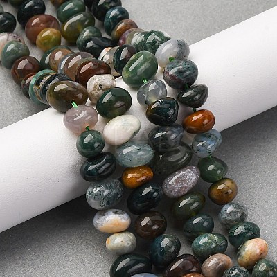 Natural Indian Agate Beads Strands G-RM250109-B6-1