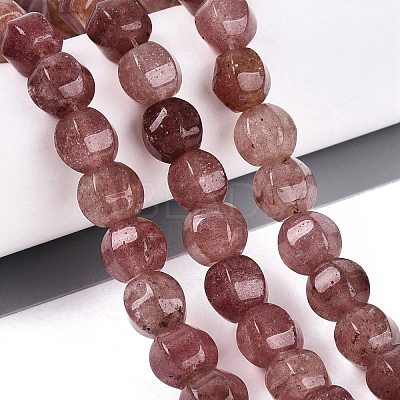 Natural Strawberry Quartz Beads Strands G-Q608-08A-07-1