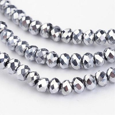 Electroplate Glass Bead Strands EGLA-G014-2mm-FP03-1