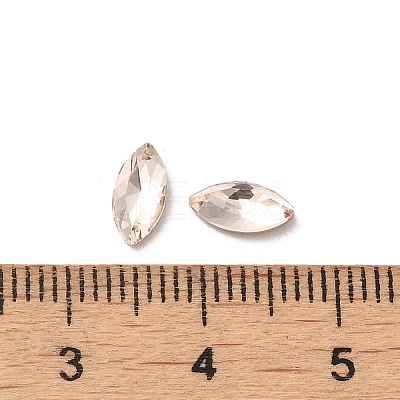 Glass Rhinestone Cabochons RGLA-P037-09A-D261-1
