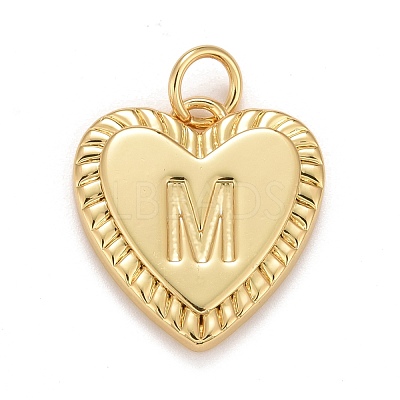 Rack Plating Real 18K Gold Plated Brass Pendants KK-E260-01G-M-1