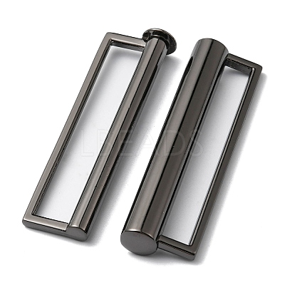 Alloy Belt Strap Buckles PALLOY-F301-01B-1