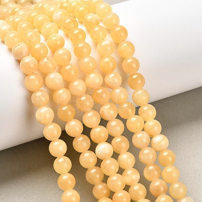 Natural Yellow Jade Beads X-G-Q276-1-1