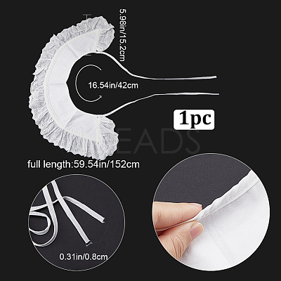 1Pc Detachable Polyester Lady's False Collars AJEW-GF0007-69-1