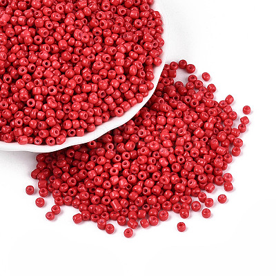 Baking Paint Glass Seed Beads SEED-S002-K5-1