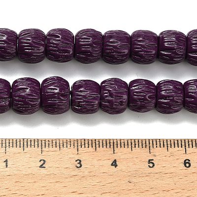 Synthetic Coral Dyed Carved Beads BSHE-H114-01C-1