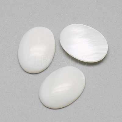 Freshwater Shell Cabochons SSHEL-R042-27-1