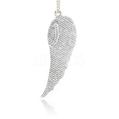 Antique Silver Plated Alloy Wing Big Pendants LS-ALRI-N019-04-1