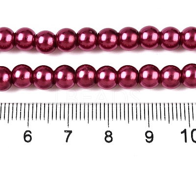 Baking Paint Glass Pearl Bead Strands HY-Q003-3mm-14-1