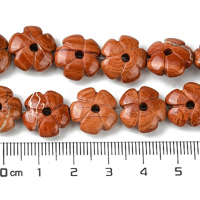 Natural Red Jasper Beads Strands G-H023-B04-01-1
