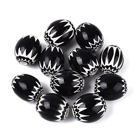 Handmade Millefiori Glass Barrel Beads LA-N002-19F-1