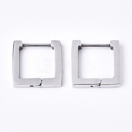 304 Stainless Steel Huggie Hoop Earrings X-EJEW-N016-004-1