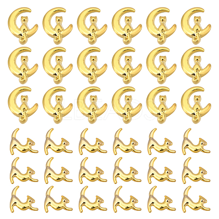 120Pcs 2 Style Alloy Cabochons FIND-OC0001-49-1