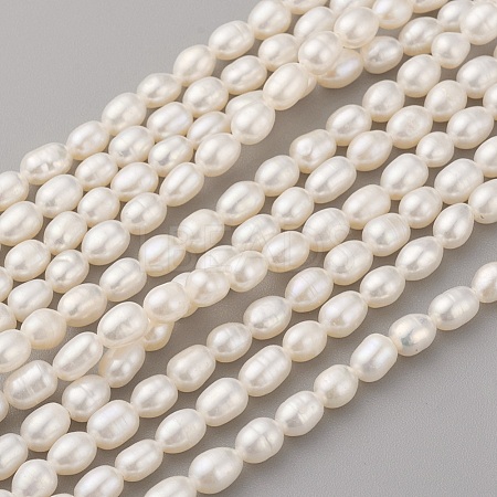 Natural Cultured Freshwater Pearl Beads Strands PEAR-G007-34-1