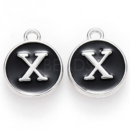 Platinum Plated Alloy Charms ENAM-S118-02X-P-1