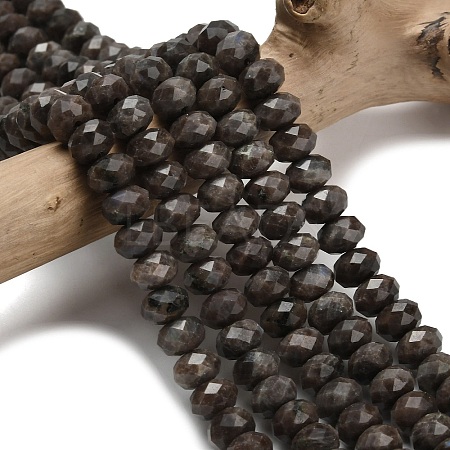 Natural Coffee Jasper Beads Strands G-Z111-A52-1