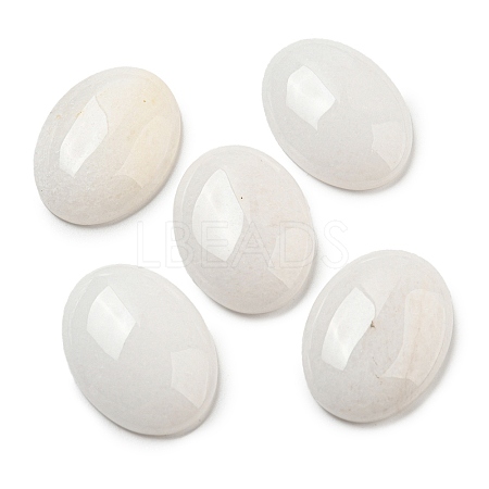 Natural White Jade Cabochons X-G-C115-01B-44-1