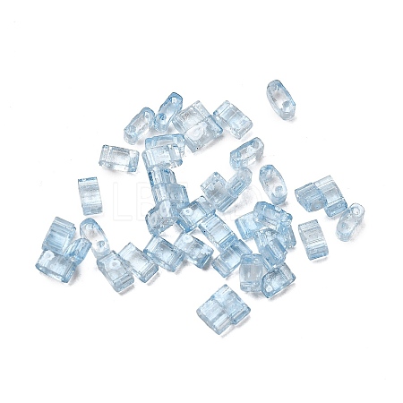 2-Hole Transparent Glass Seed Beads SEED-S023-30B-29-1