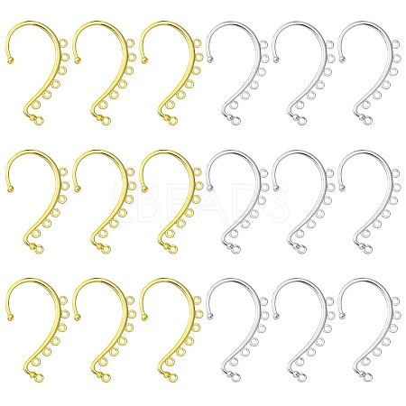 20Pcs 2 Colors Alloy Ear Cuff Findings PALLOY-CJ0002-62-1