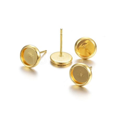 304 Stainless Steel Stud Earring Findings STAS-P210-46G-05-1
