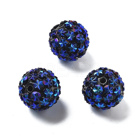 Acrylic Rhinestone Ball Beads OACR-A035-01I-1