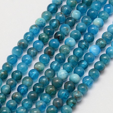 Natural Apatite Beads Strands X-G-D856-01-4mm-1