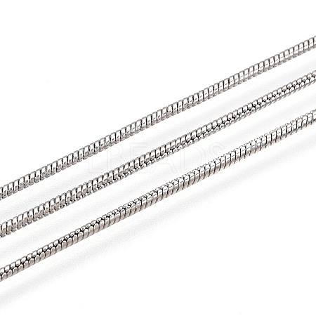 Brass Round Snake Chain CHC-WH0014-02P-1