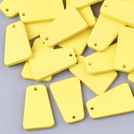 Spray Painted Acrylic Pendants ACRP-S675-06B-1