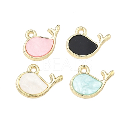 Alloy Epoxy Resin Pendants PALLOY-P319-02G-M-1