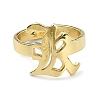 Brass Open Cuff Ring RJEW-B051-44G-1