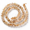 Heated Natural Citrine Beads Strands G-S362-105B-4