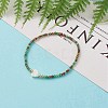 Faceted Rondelle Glass Beads Stretch Bracelets BJEW-JB05793-03-5