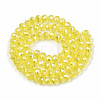 Electroplate Glass Beads Strands EGLA-A034-T6mm-B21-2
