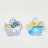 K9 Glass Rhinestone Charms RGLA-T075-10mm-001AB-2