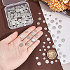150Pcs 3 Style 304 Stainless Steel Stamping Blank Tag Cabochons STAS-UN0055-70-4