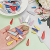 Porcelain Cabochons PORC-WH0010-07-3