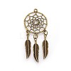 Tibetan Style Alloy Big Pendants PALLOY-WH0056-03AB-03-1
