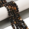 Natural Agate(Dyed & Heated) Beads Strands G-H066-B02-01-1