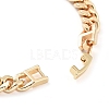 Cubic Zirconia Link Bracelet with Golden Brass Curb Chains BJEW-C055-06A-G-3