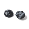 Natural Snowflake Obsidian Cabochons G-Z075-06E-2