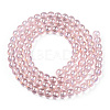 Electroplate Transparent Glass Beads Strands LS-GLAA-T032-T4mm-AB10-3