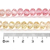 Transparent Painted Glass Beads Strands X1-DGLA-A034-T8mm-A09-3