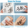 Gorgecraft 9Pcs 9 Style Waterproof Cool Sexy Body Art Removable Temporary Tattoos Paper Stickers STIC-GF0001-14-6
