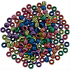 200Pcs Spray Painted Acrylic European Beads SACR-PA0001-13-1